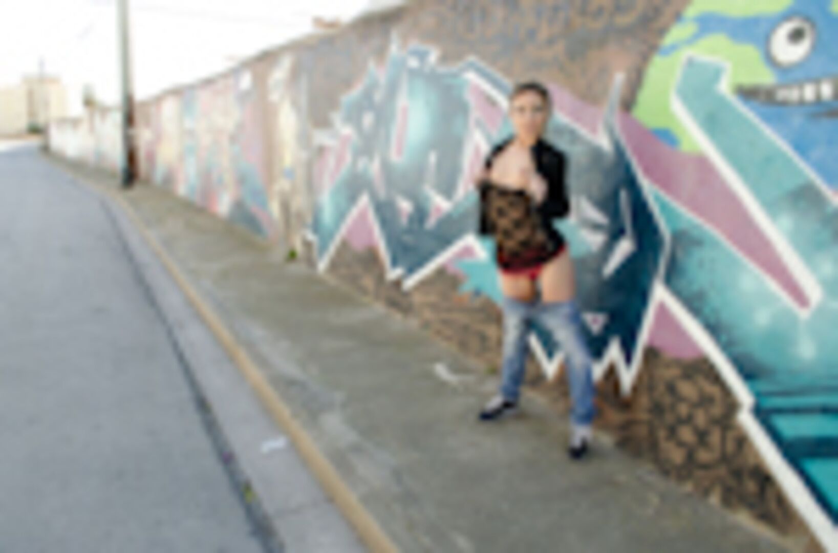 Russian Beauty gets fucked in public