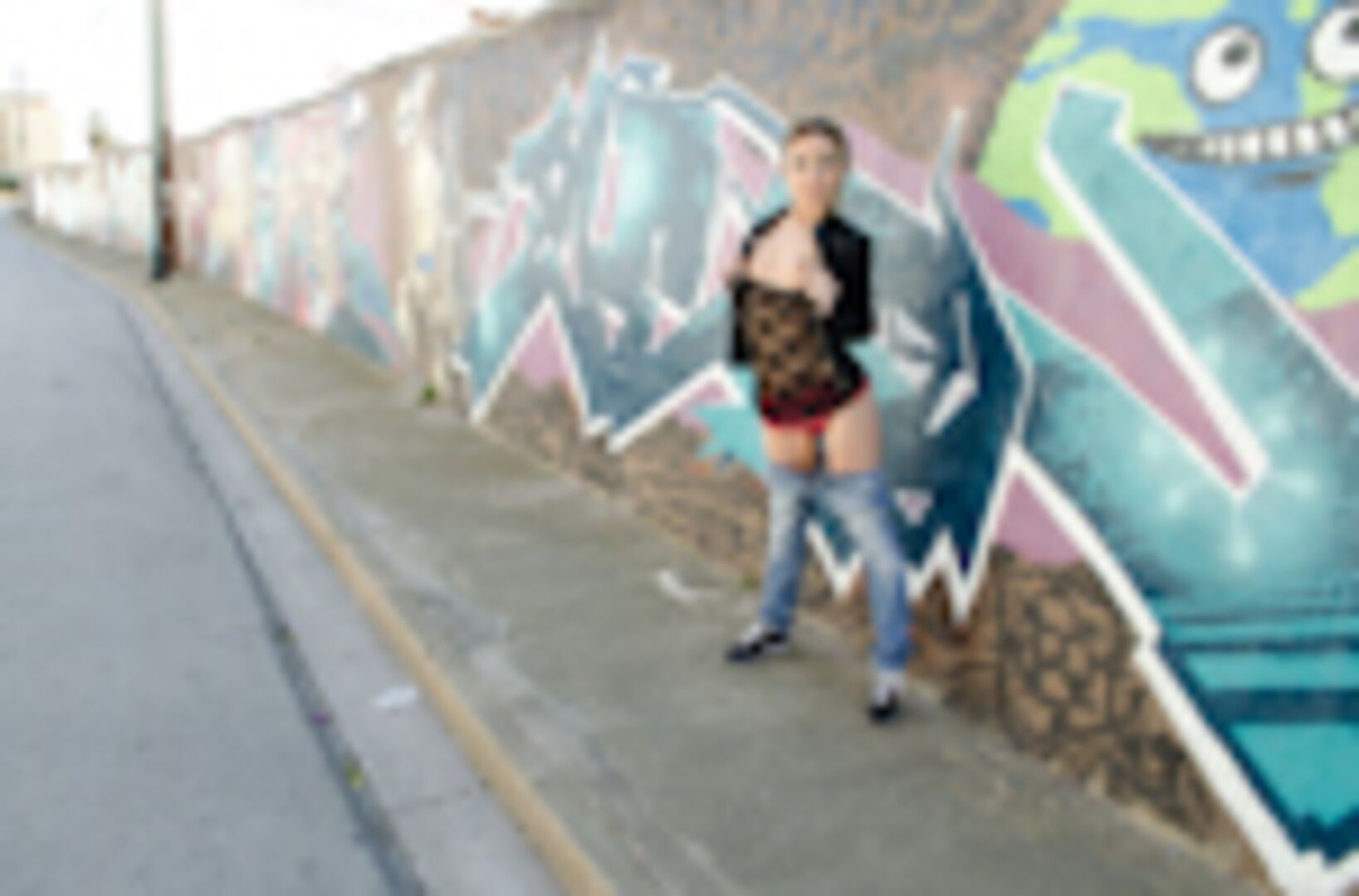 Russian Beauty gets fucked in public