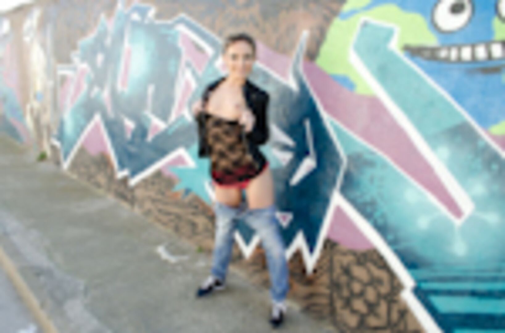Russian Beauty gets fucked in public