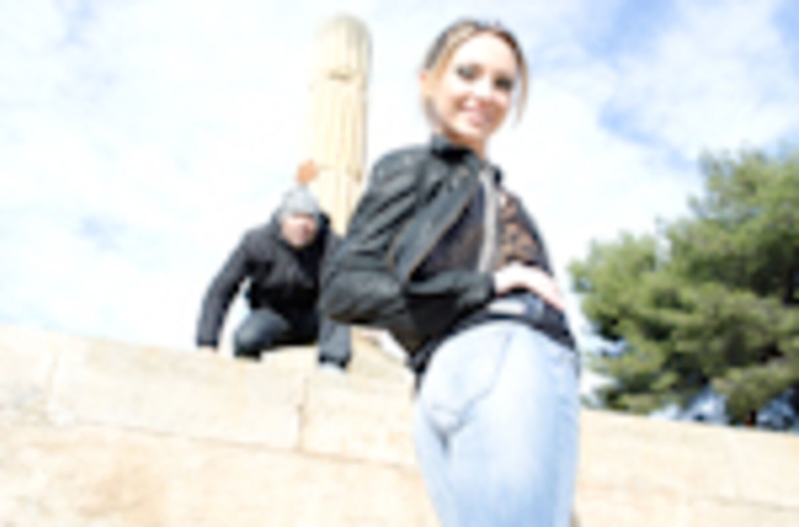 Russian Beauty gets fucked in public