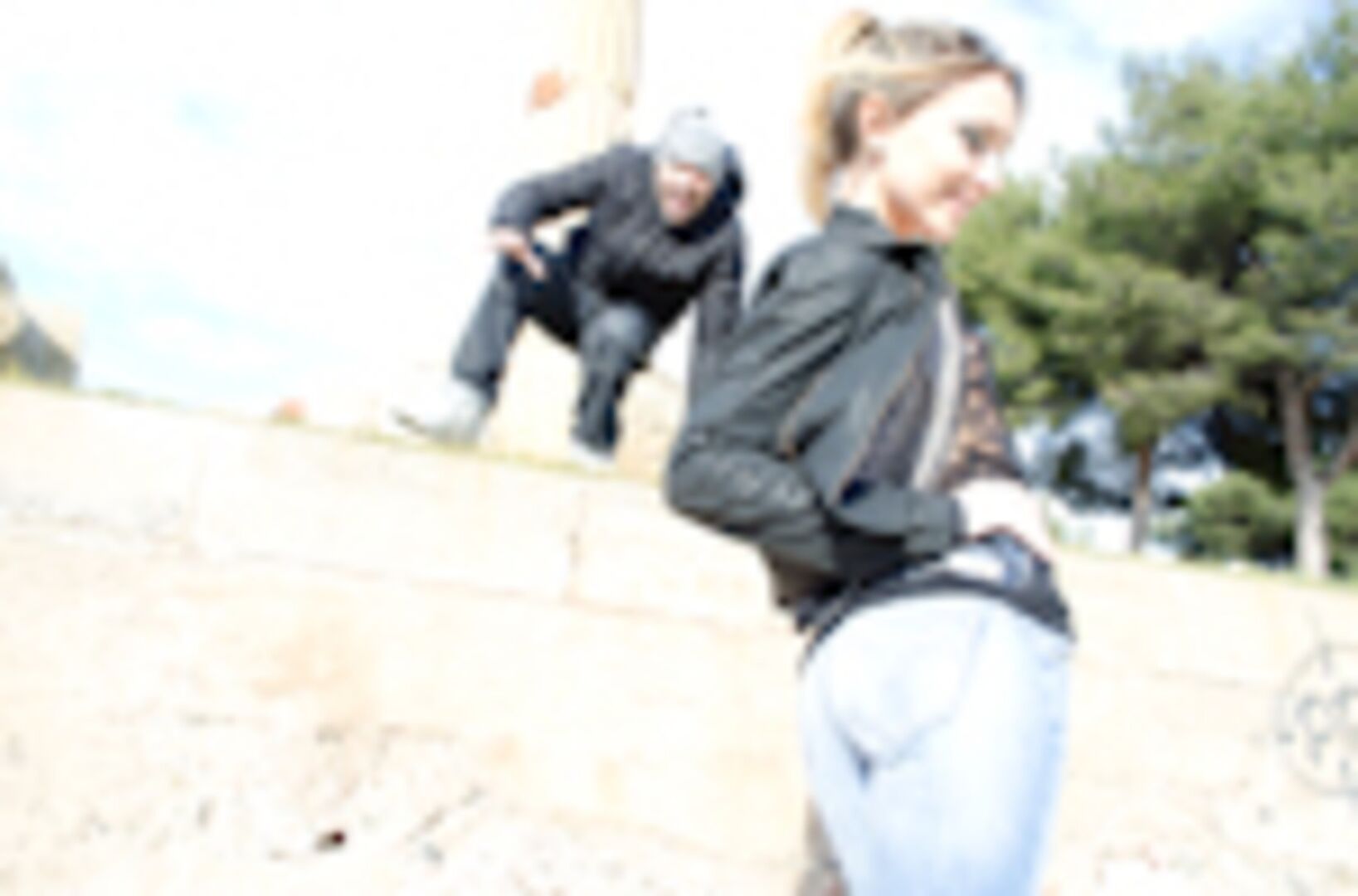 Russian Beauty gets fucked in public