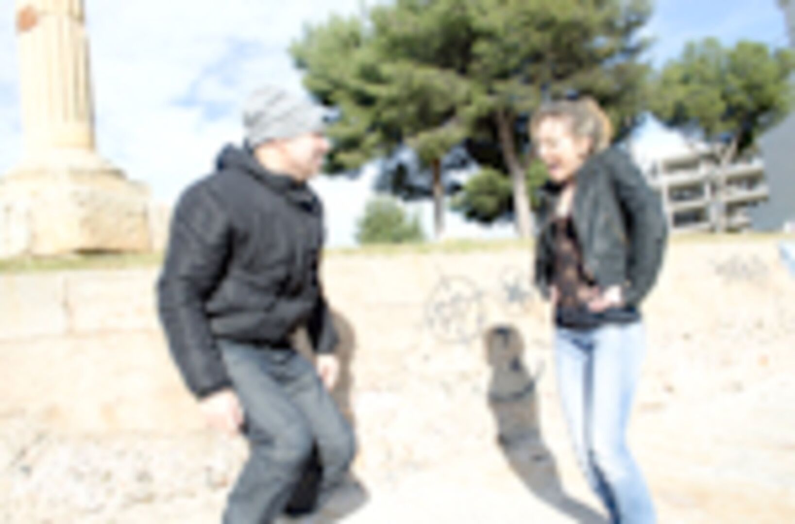 Russian Beauty gets fucked in public