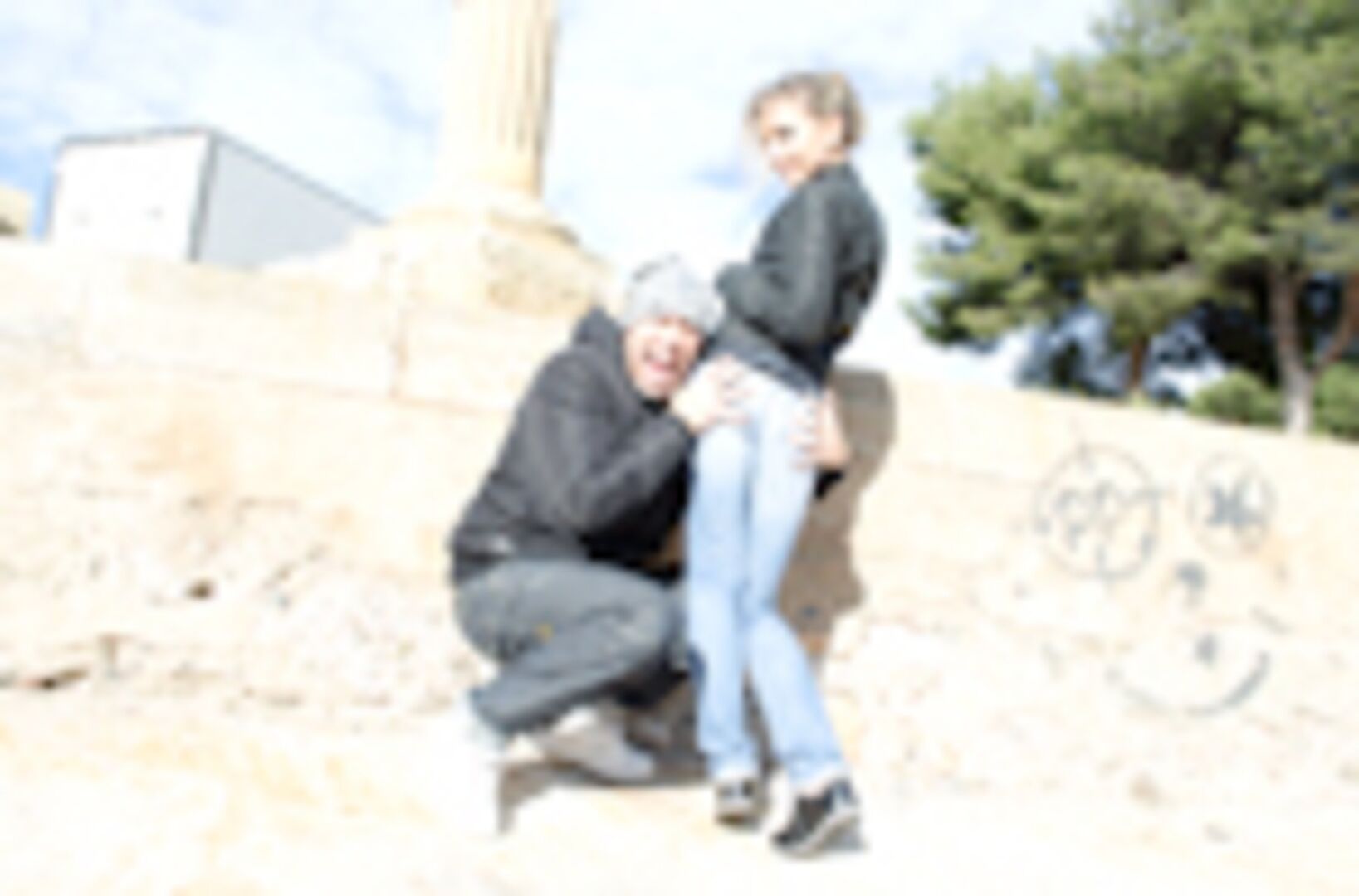 Russian Beauty gets fucked in public