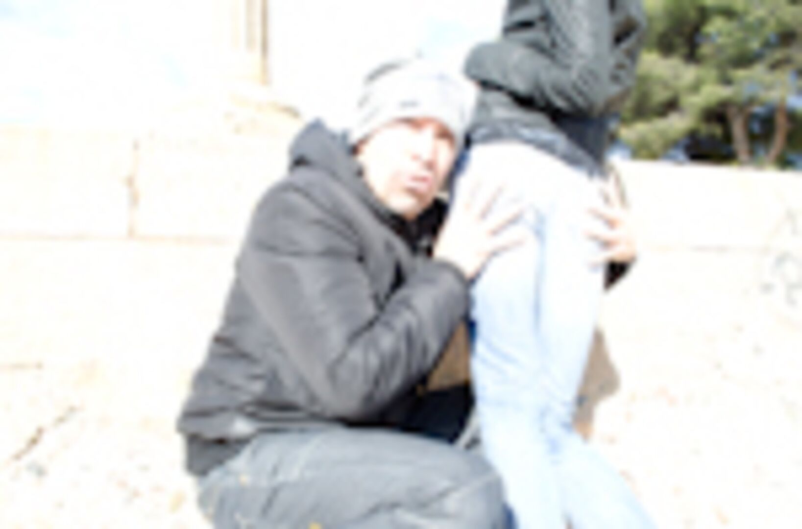 Russian Beauty gets fucked in public