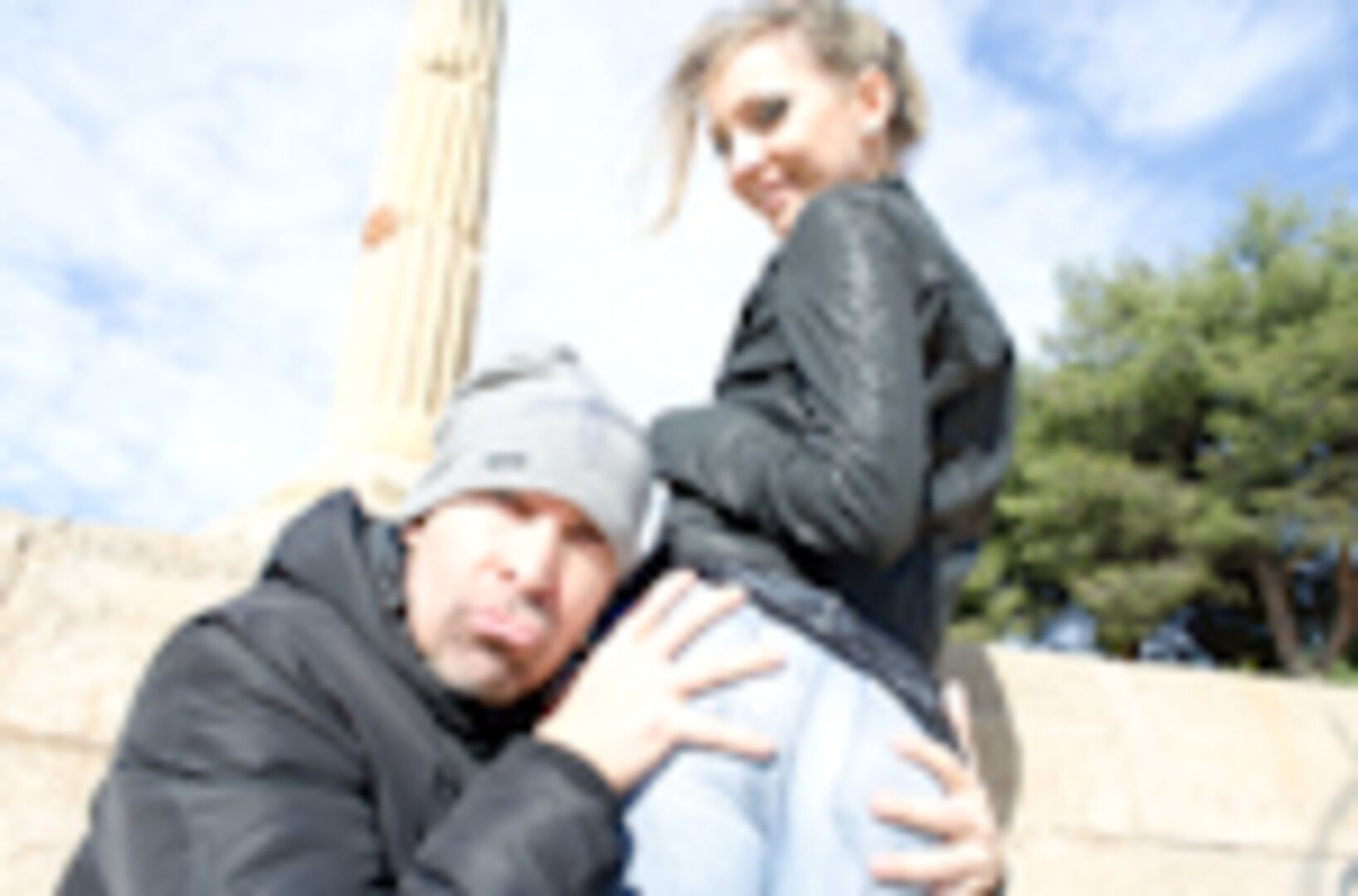 Russian Beauty gets fucked in public