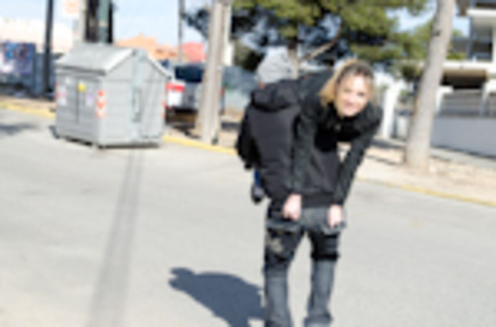 Russian Beauty gets fucked in public