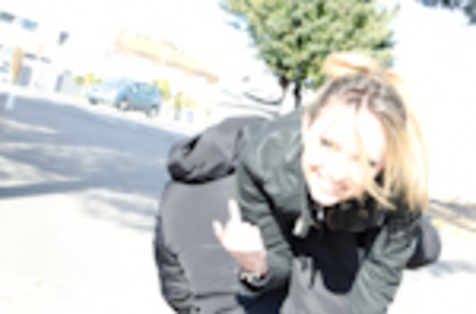 Russian Beauty gets fucked in public