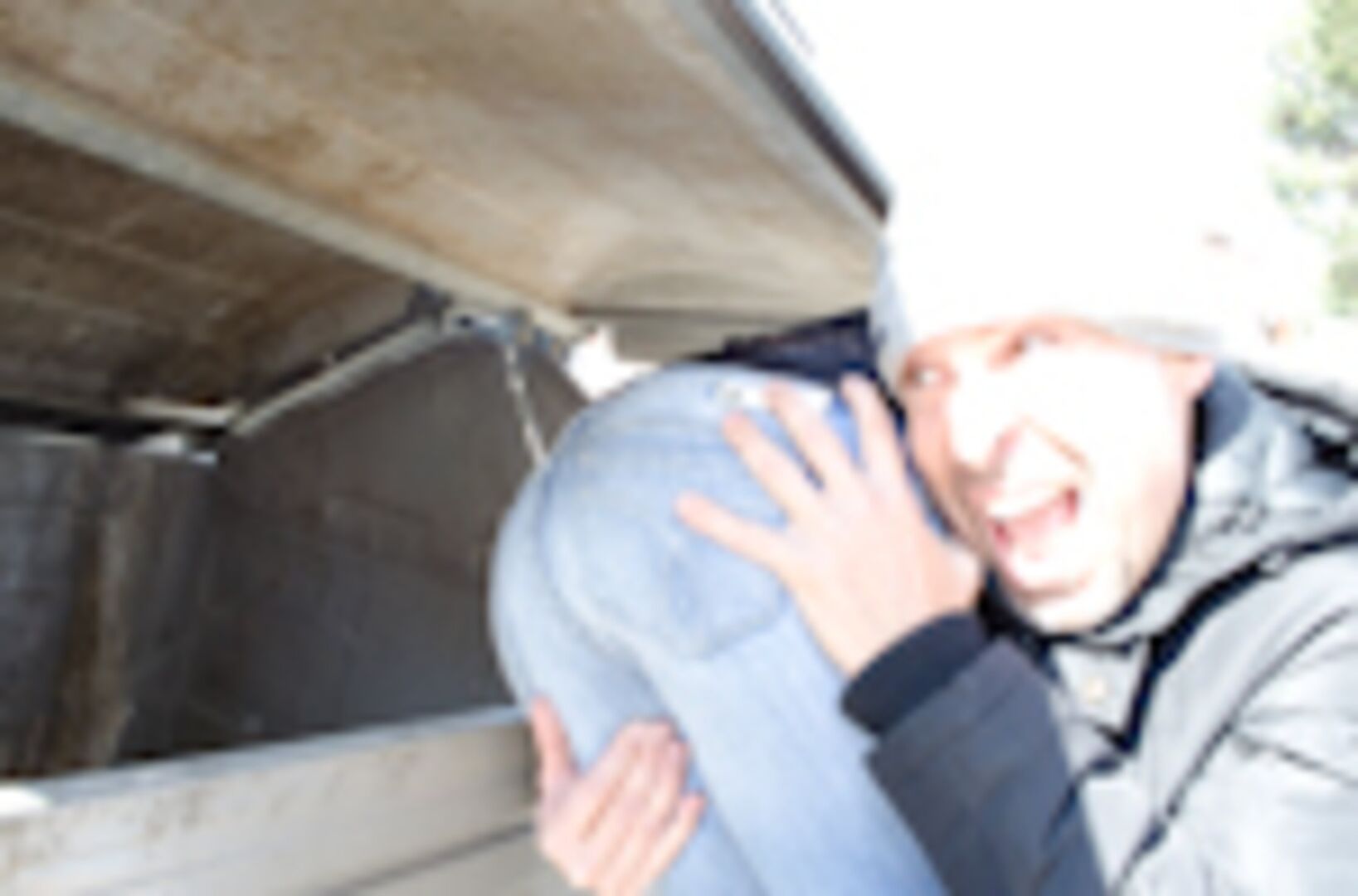 Russian Beauty gets fucked in public