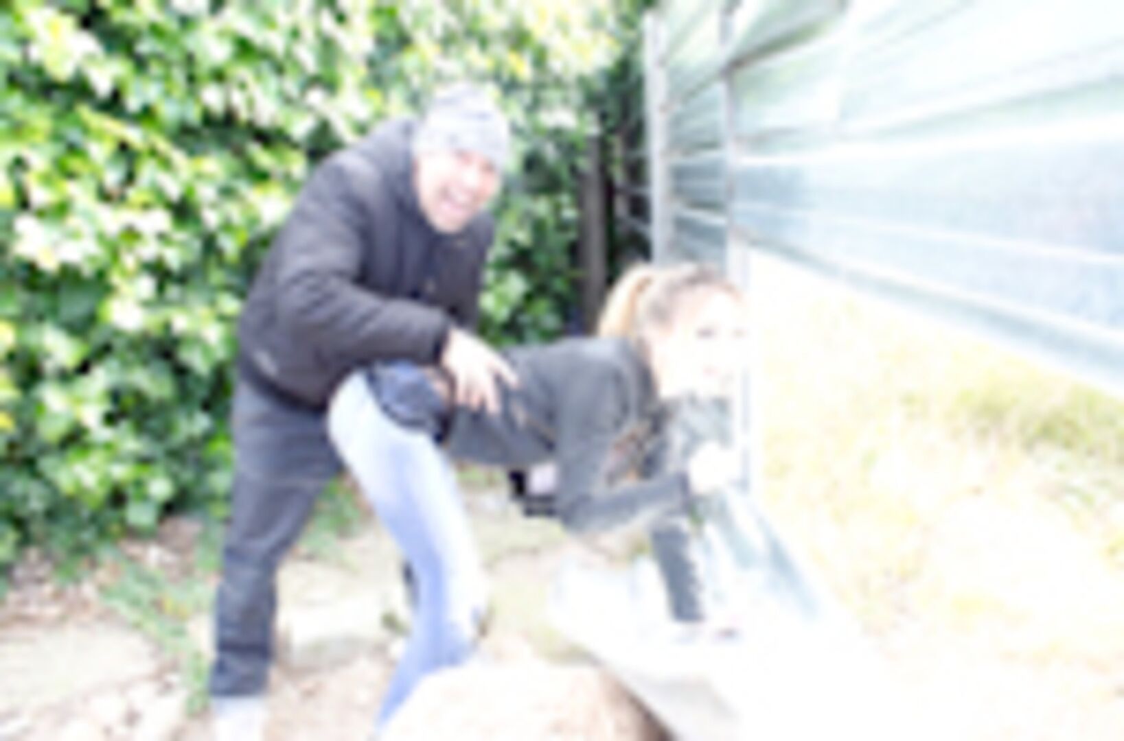 Russian Beauty gets fucked in public