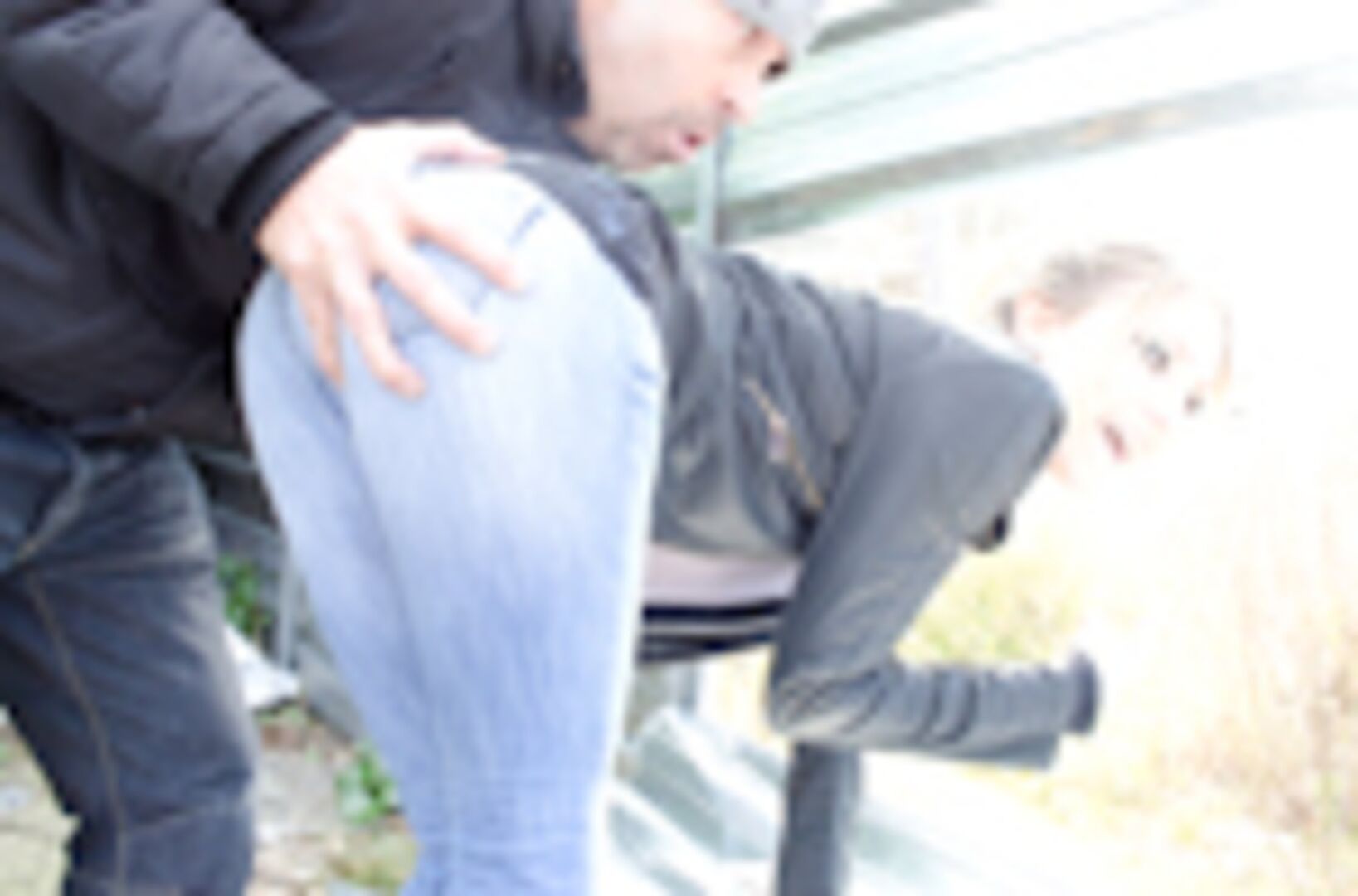 Russian Beauty gets fucked in public