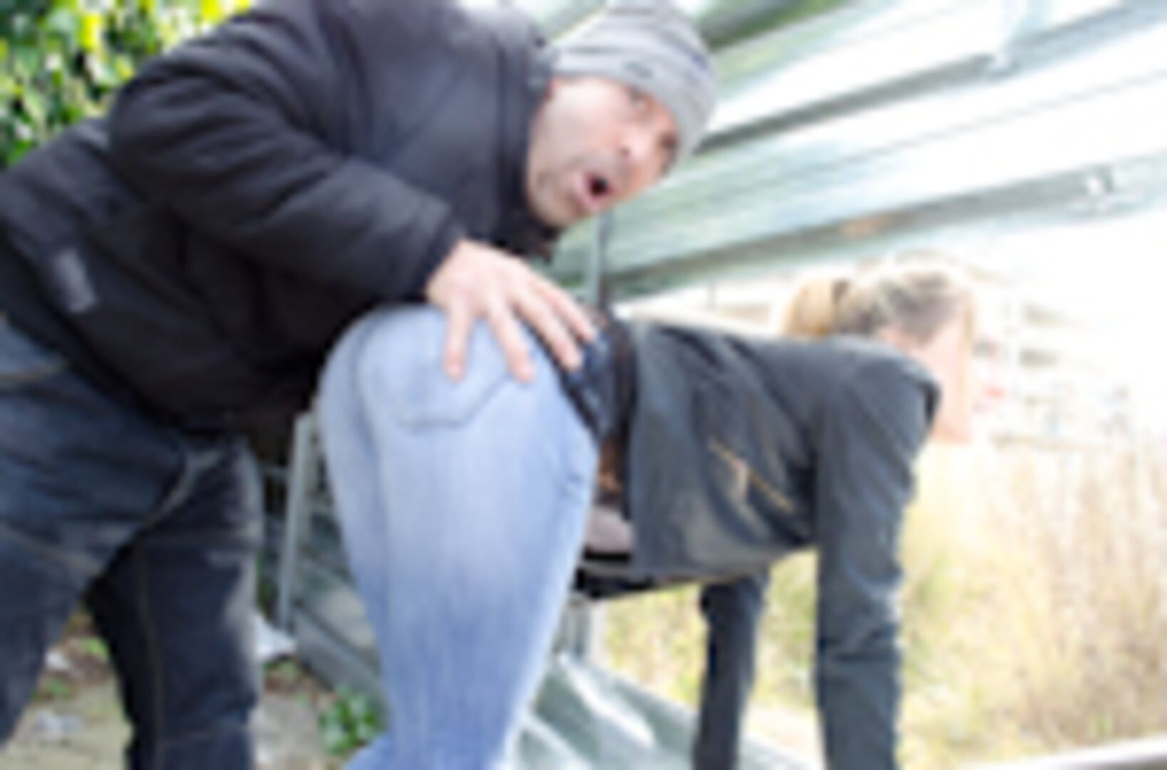 Russian Beauty gets fucked in public