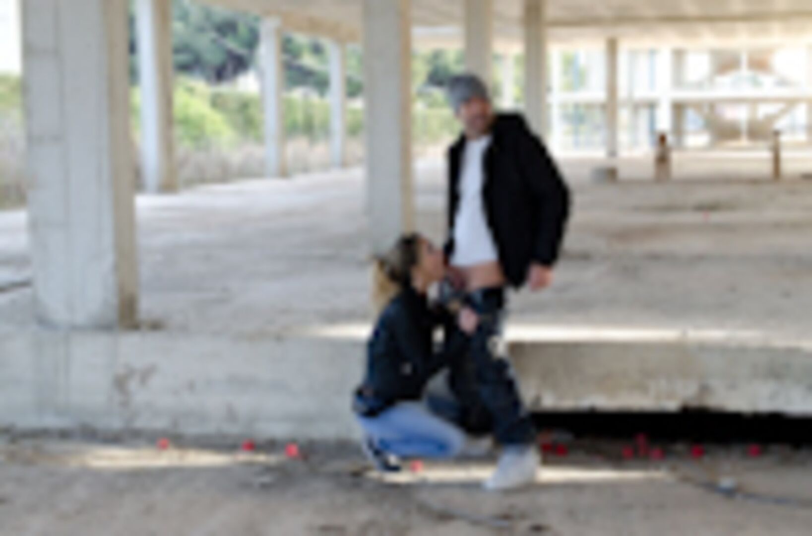 Russian Beauty gets fucked in public