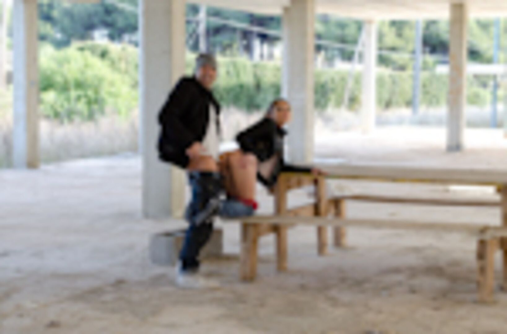 Russian Beauty gets fucked in public