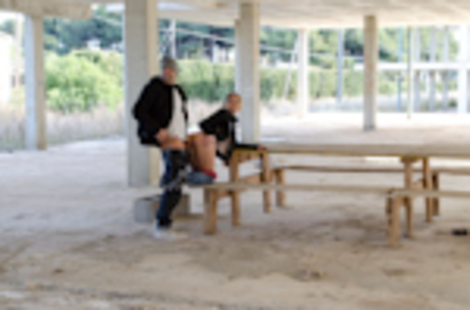 Russian Beauty gets fucked in public
