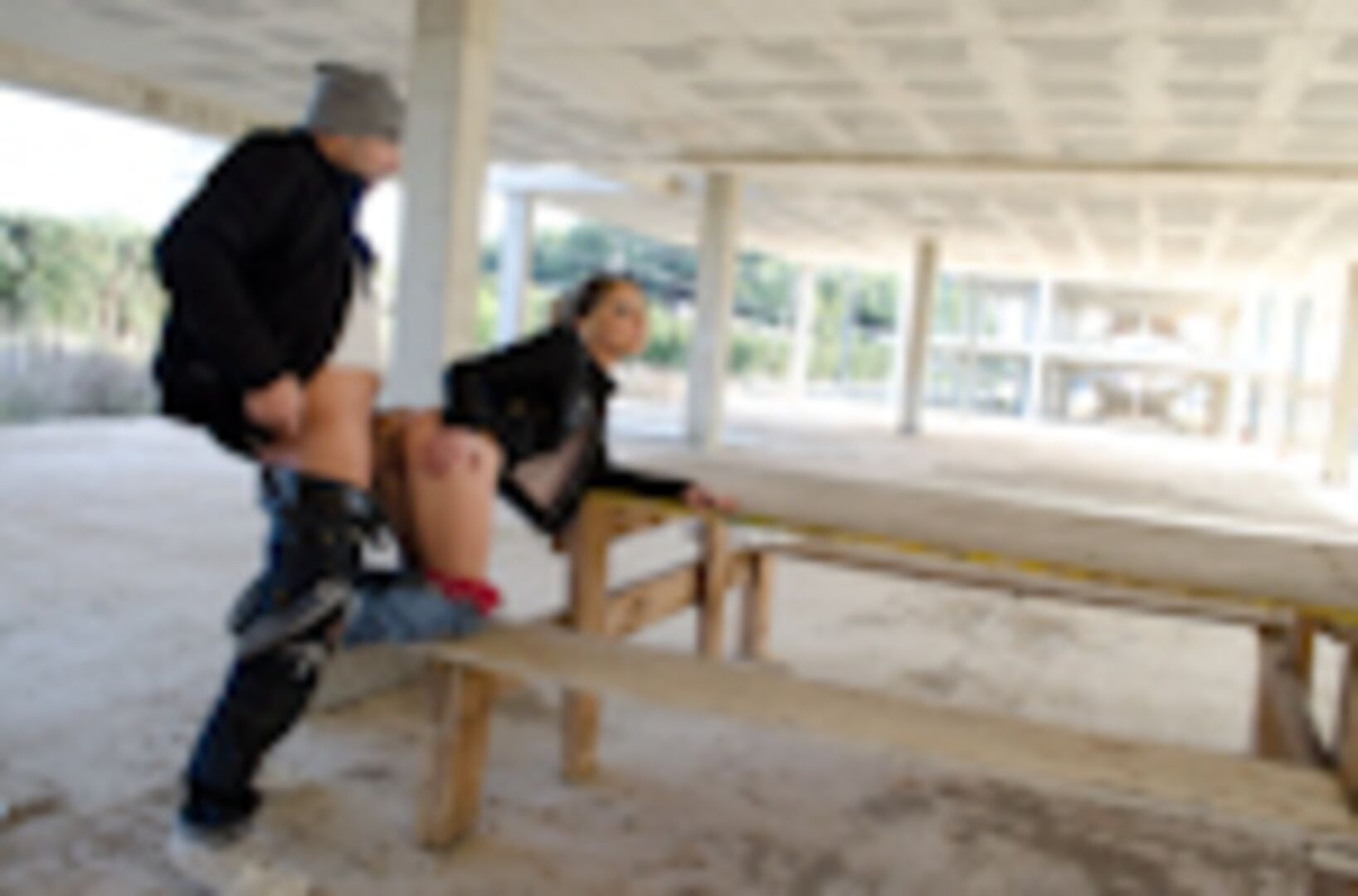 Russian Beauty gets fucked in public