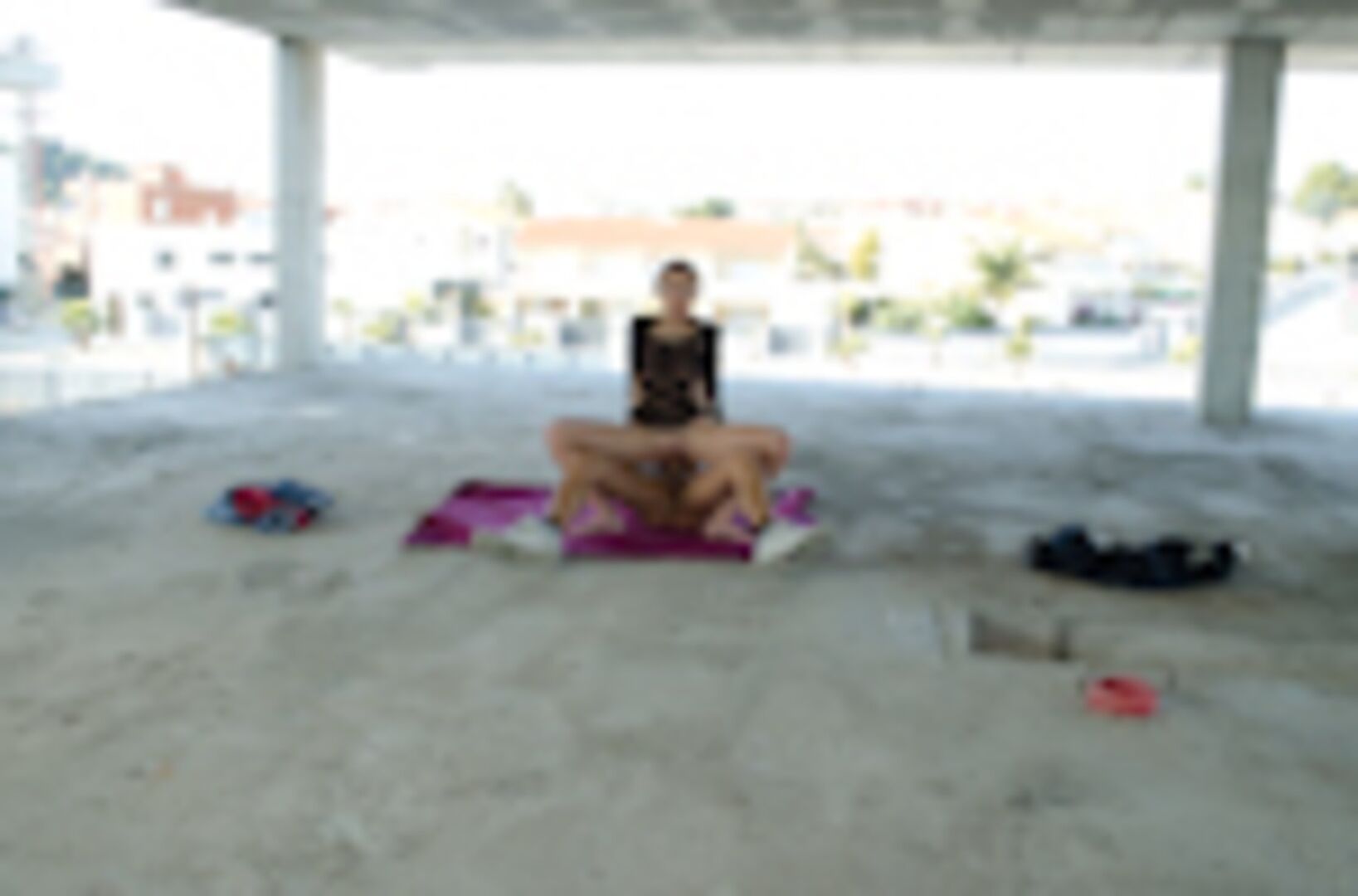 Russian Beauty gets fucked in public