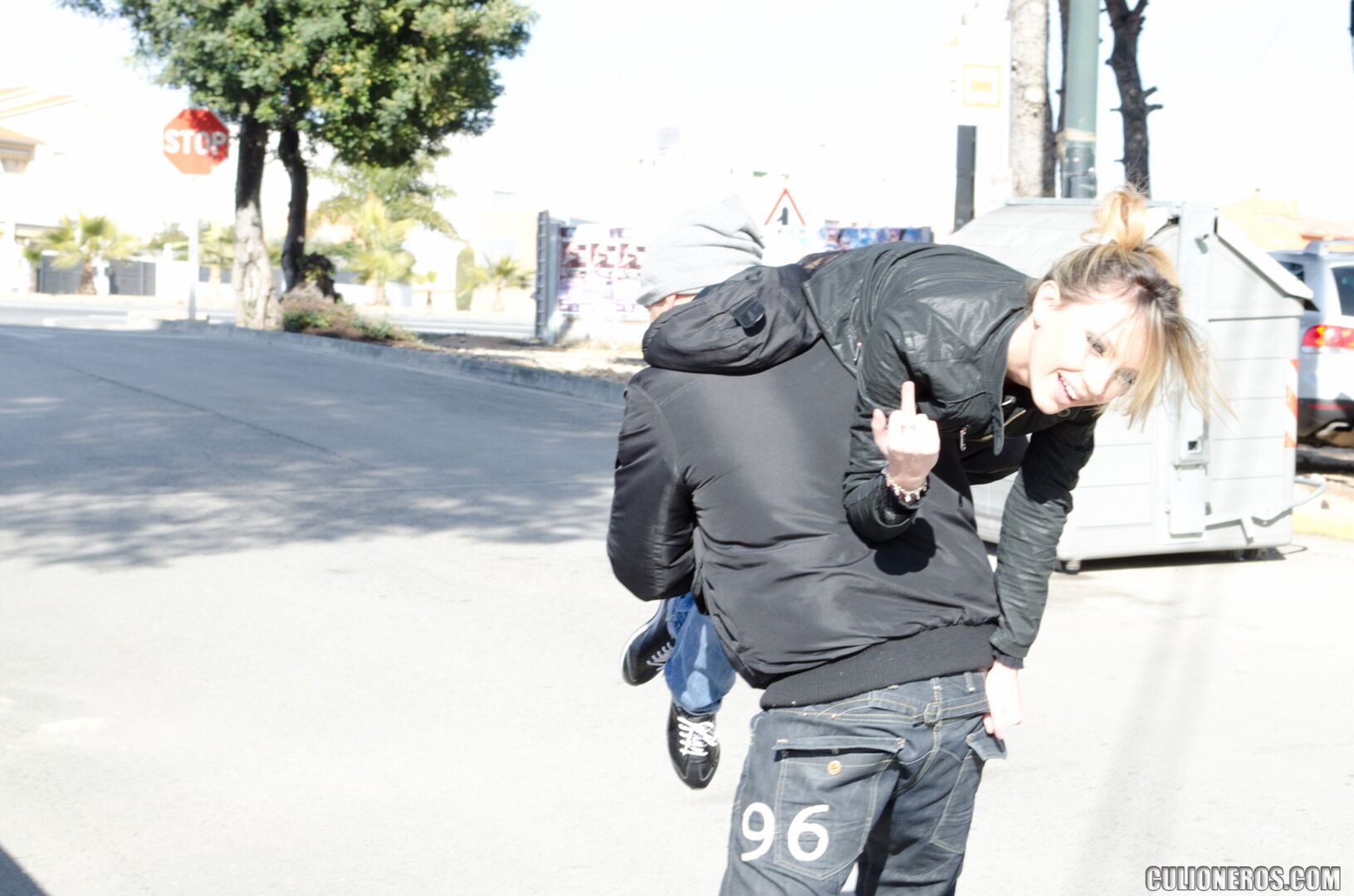 Russian Beauty gets fucked in public