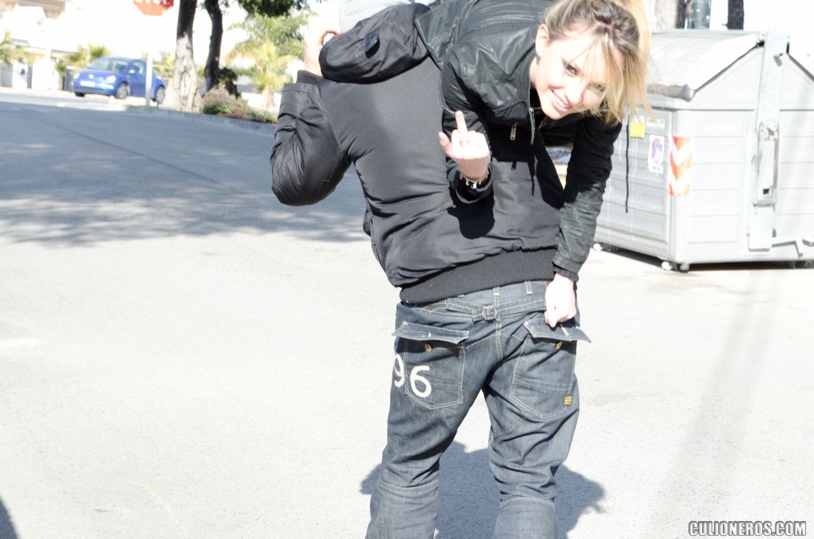 Russian Beauty gets fucked in public