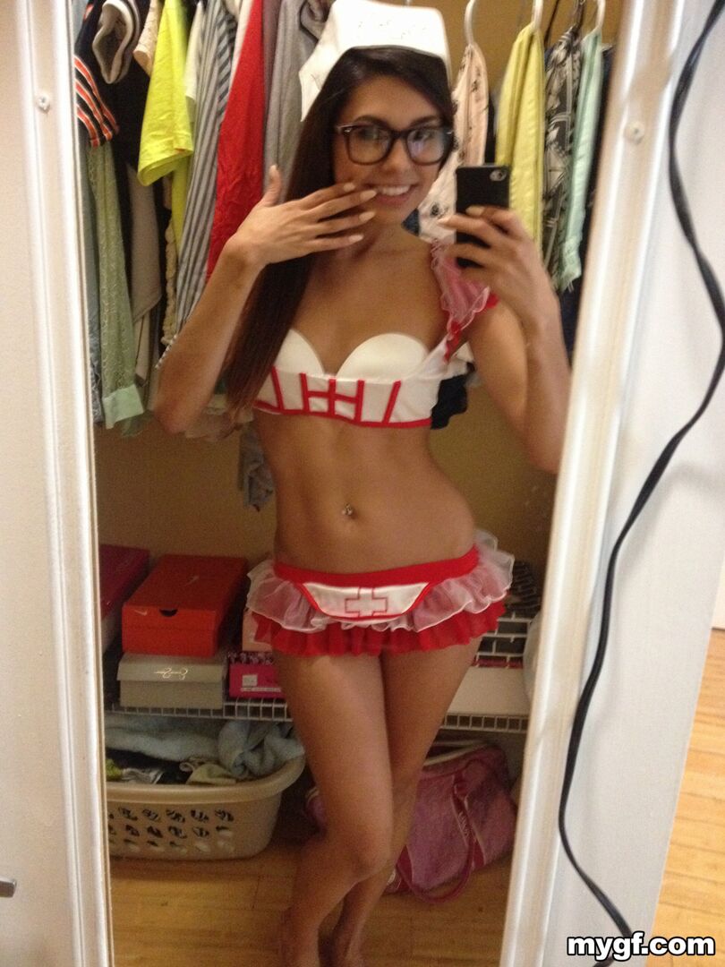 Amateur Brunette Dressed Like A Naughty School Girl Fucked On Cam.
