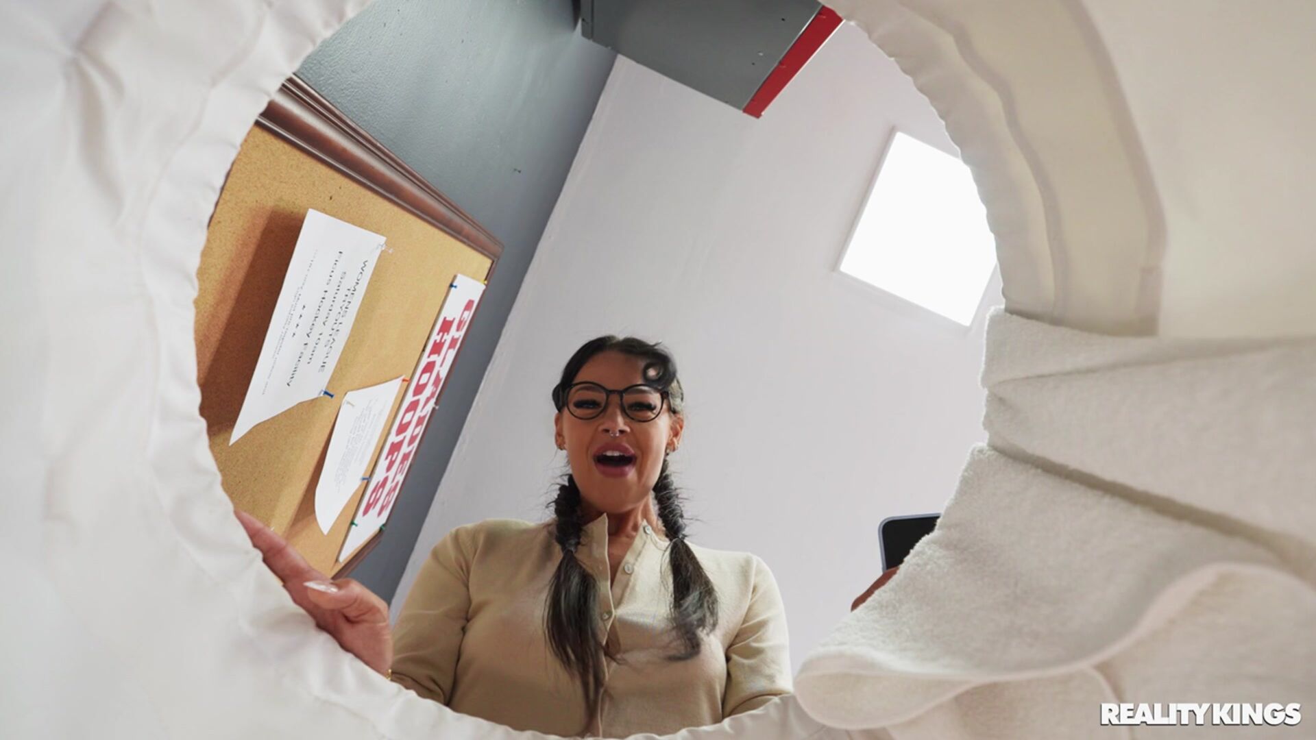 Nerdy College Girl Fucks The Football Coach