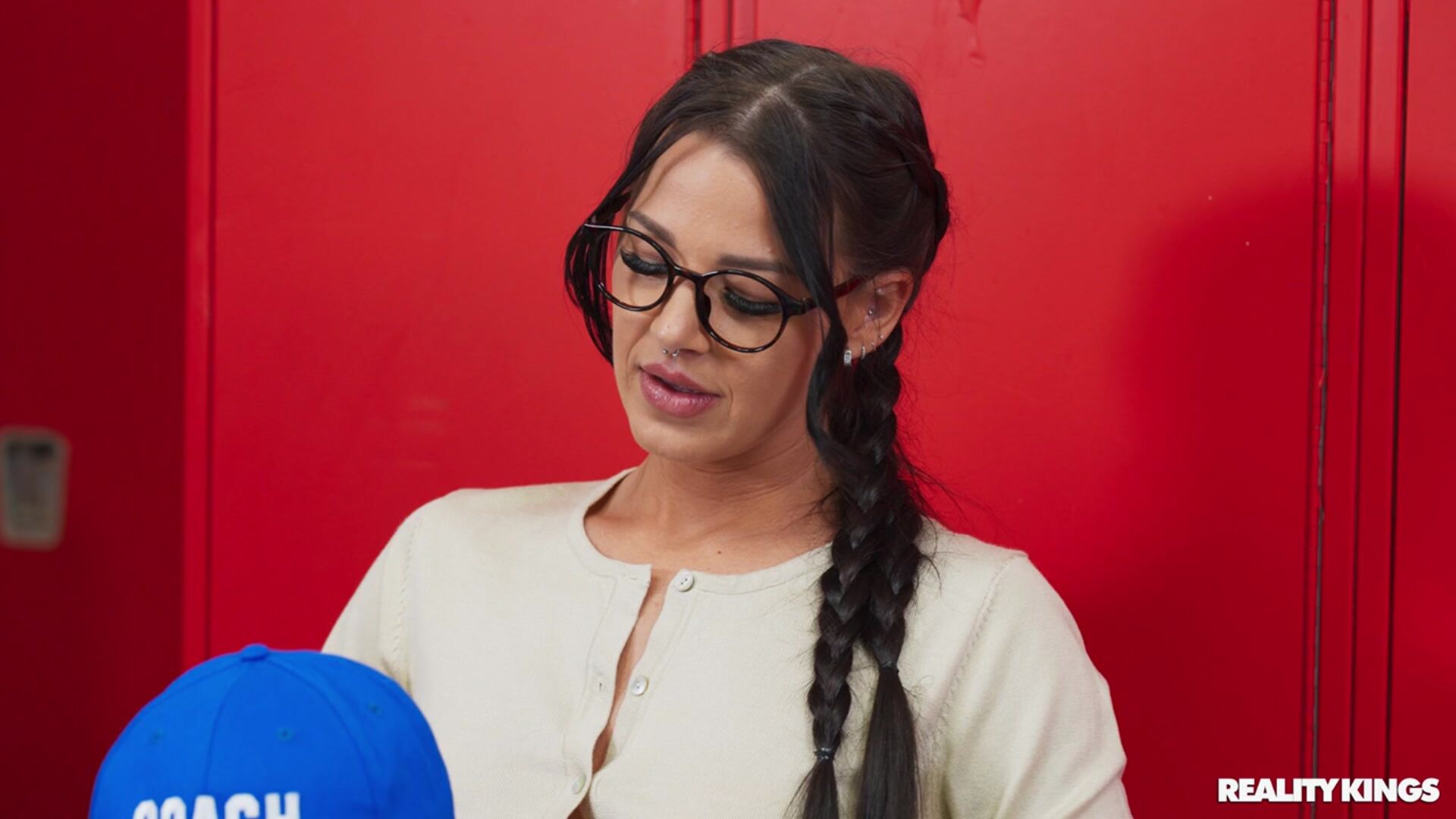 Nerdy College Girl Fucks The Football Coach