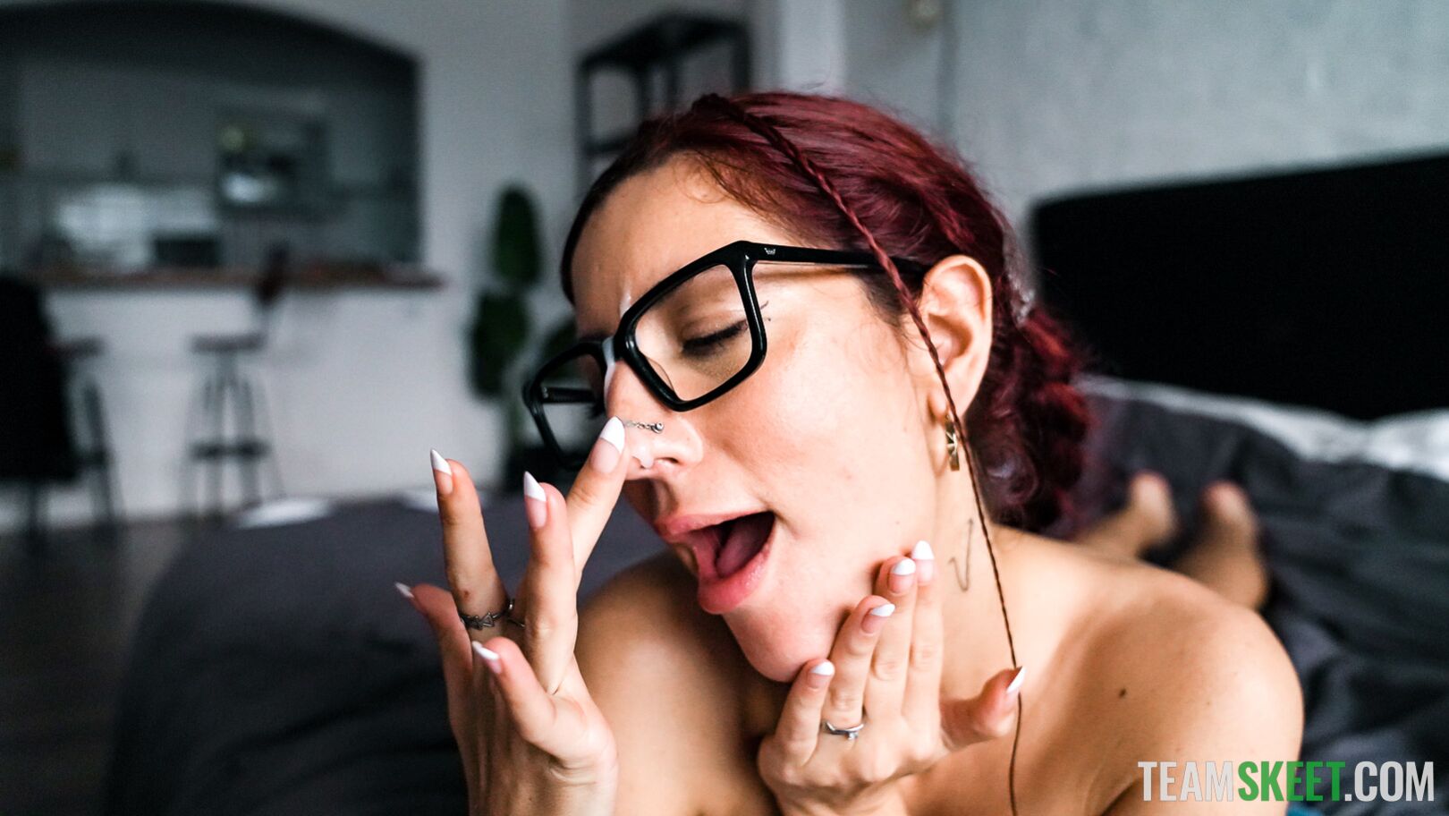Panty Sniffer Rewarded With Sweet Latina Pussy