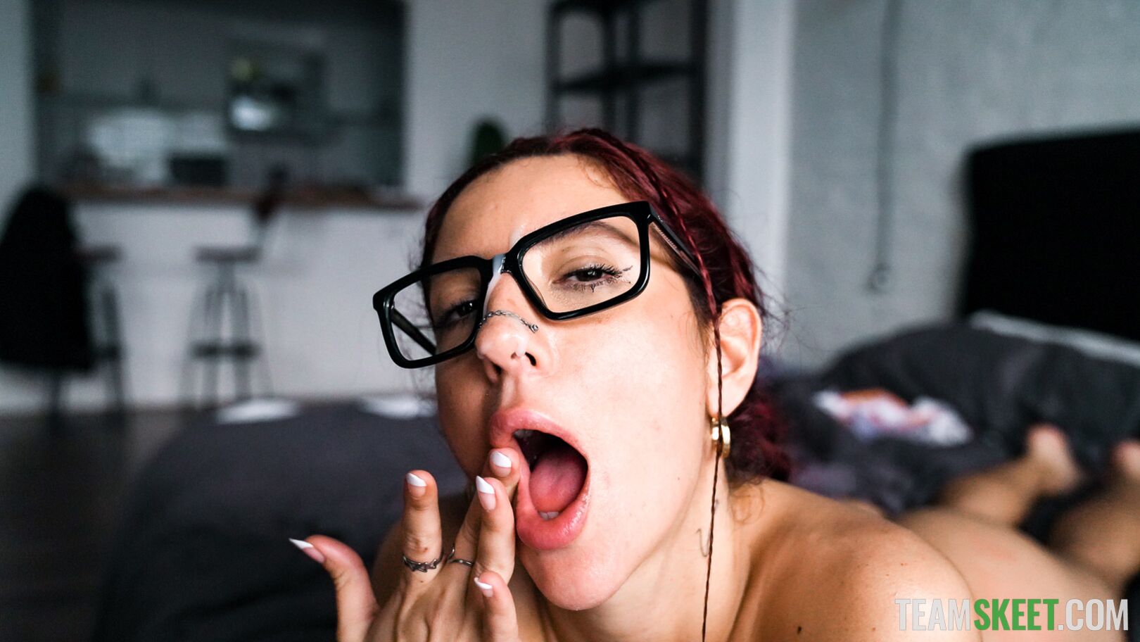 Panty Sniffer Rewarded With Sweet Latina Pussy