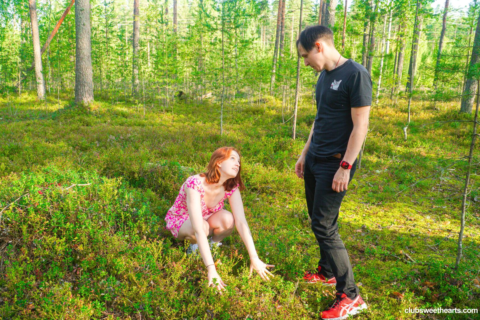 Redhead Fergy horny in nature