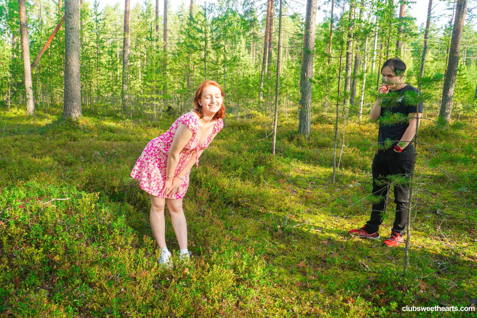 Redhead Fergy horny in nature