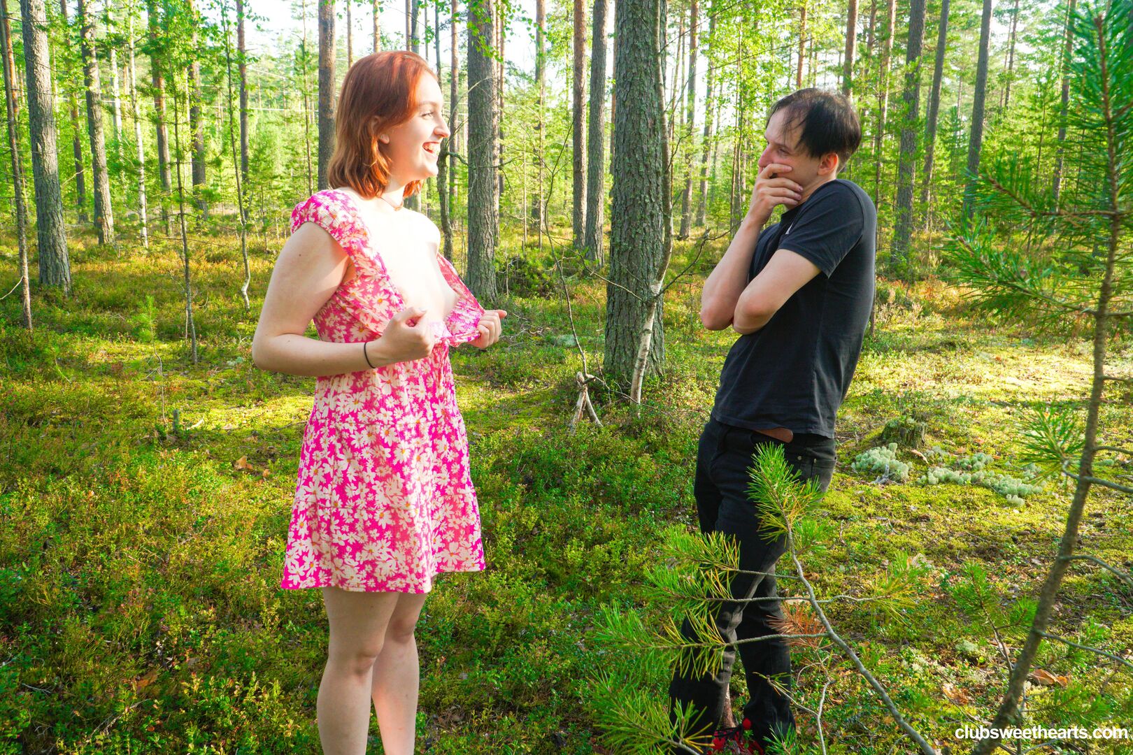 Redhead Fergy horny in nature