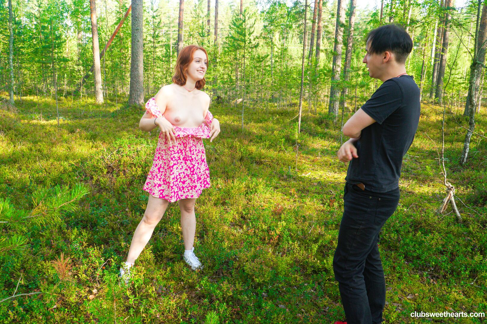 Redhead Fergy horny in nature
