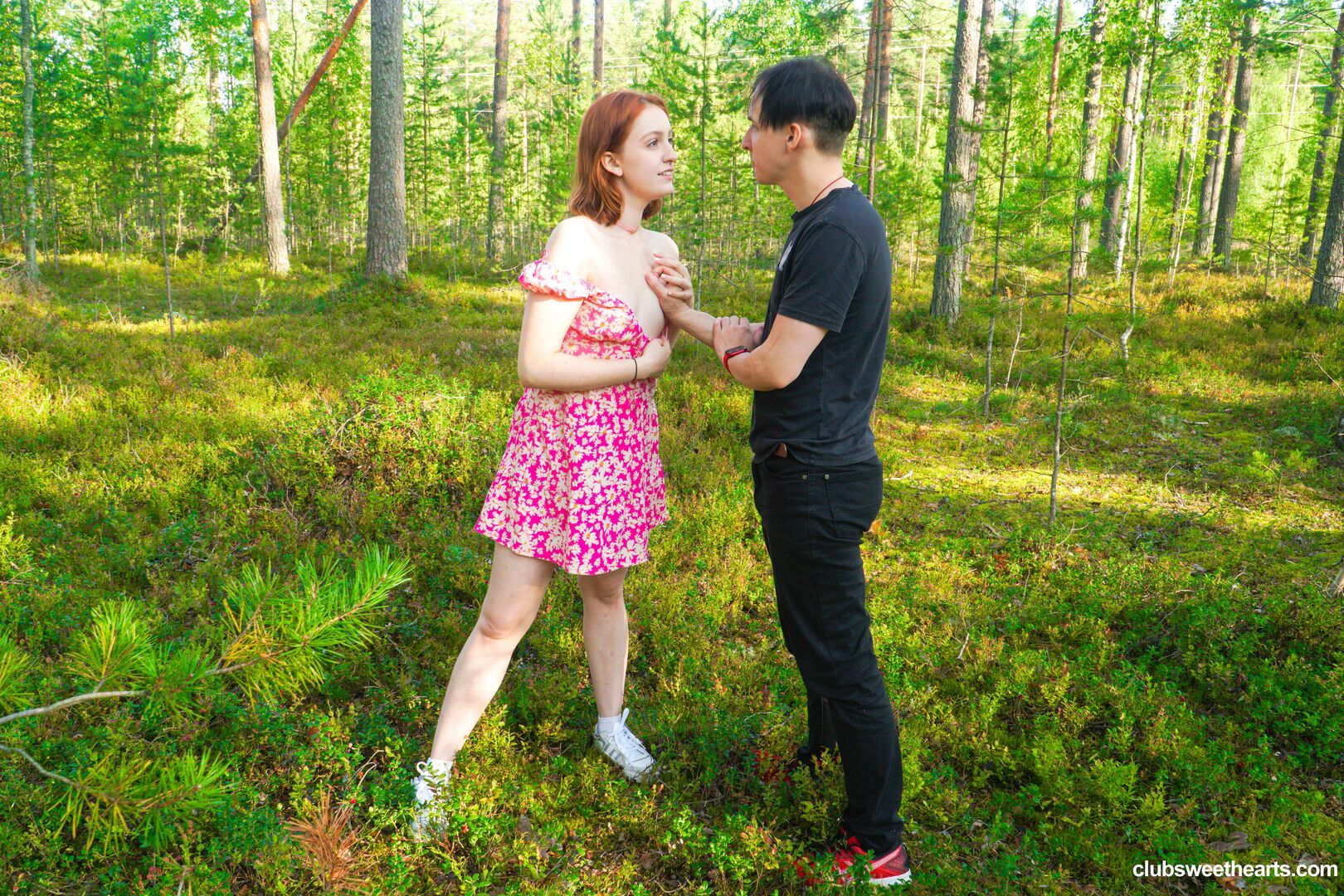 Redhead Fergy horny in nature