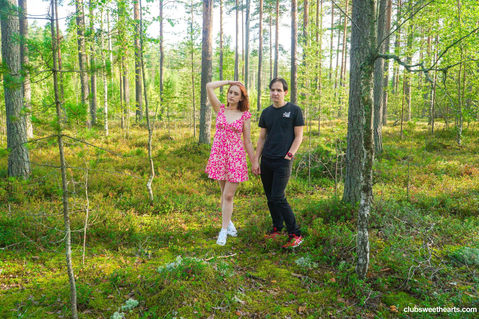 Redhead Fergy horny in nature