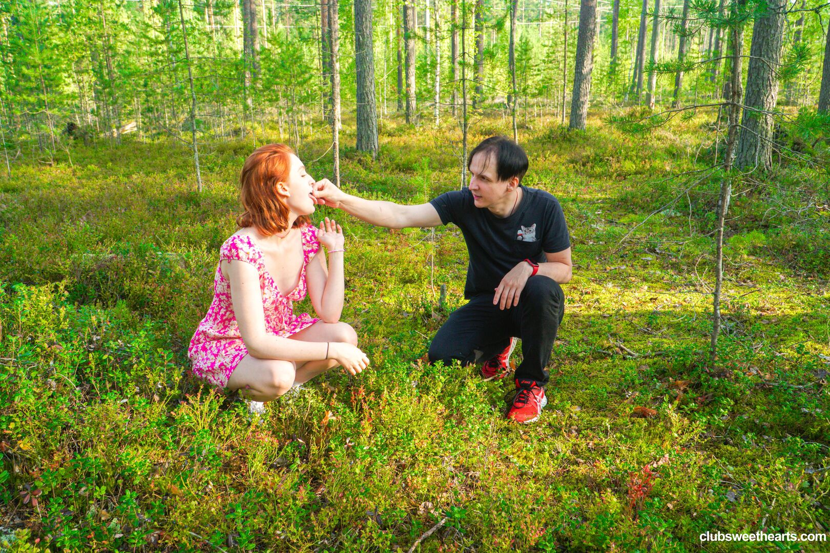 Redhead Fergy horny in nature
