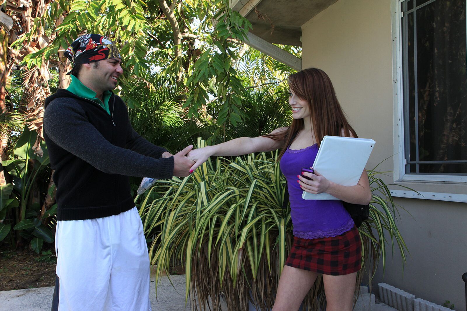 Jack Cums Over To Tutor Young Tiffany With His Cock