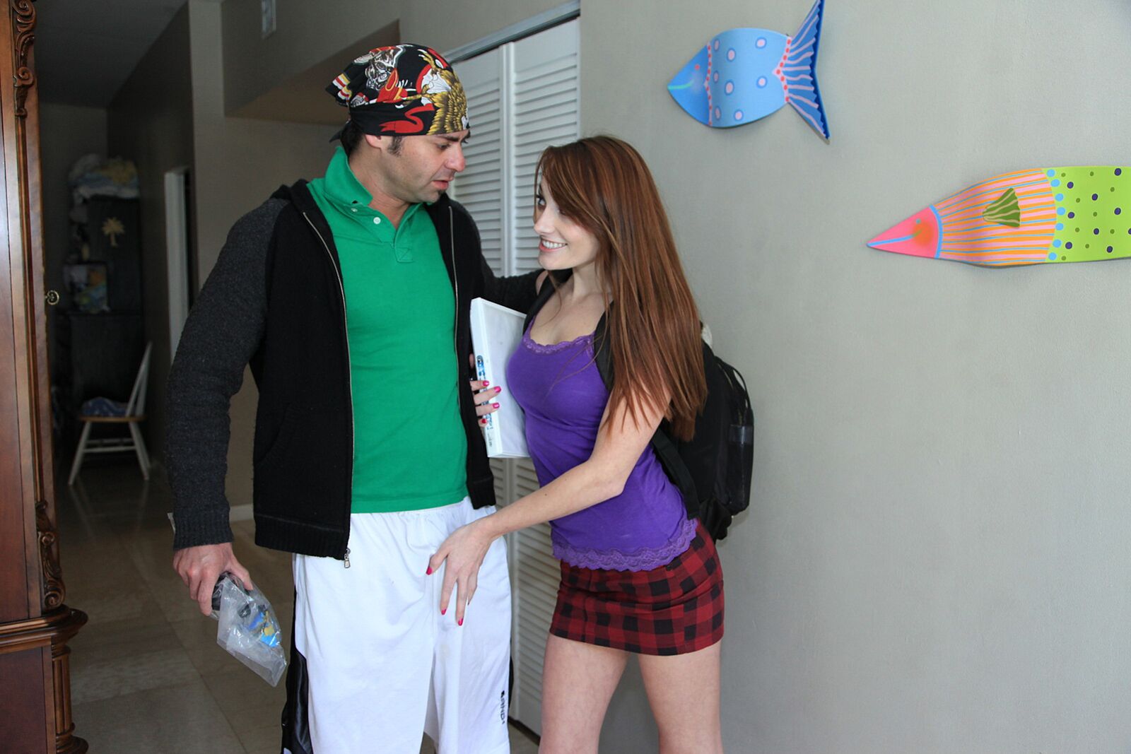 Jack Cums Over To Tutor Young Tiffany With His Cock