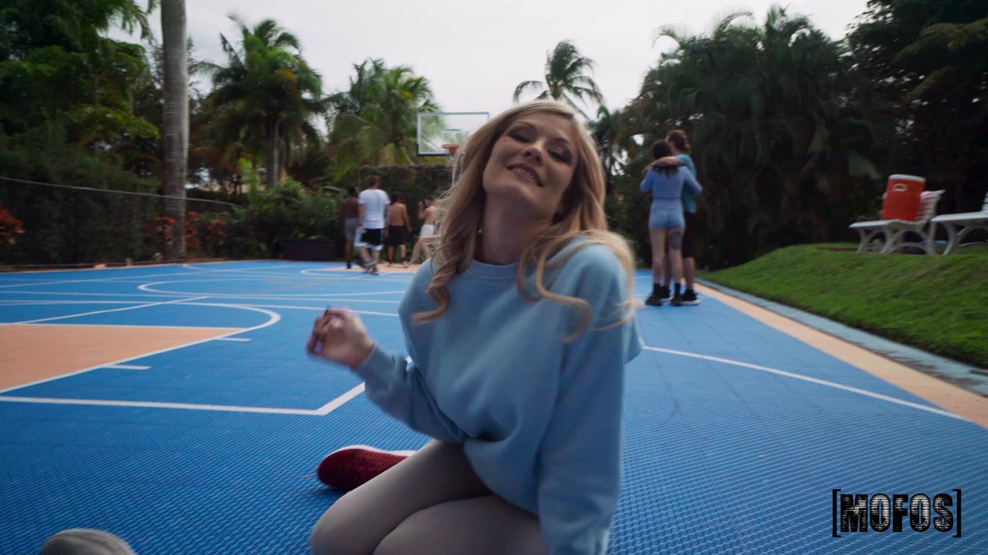 Blonde Loves Balling and Teasing