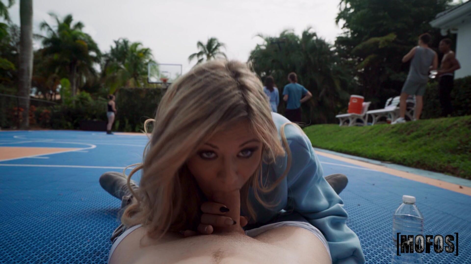Blonde Loves Balling and Teasing