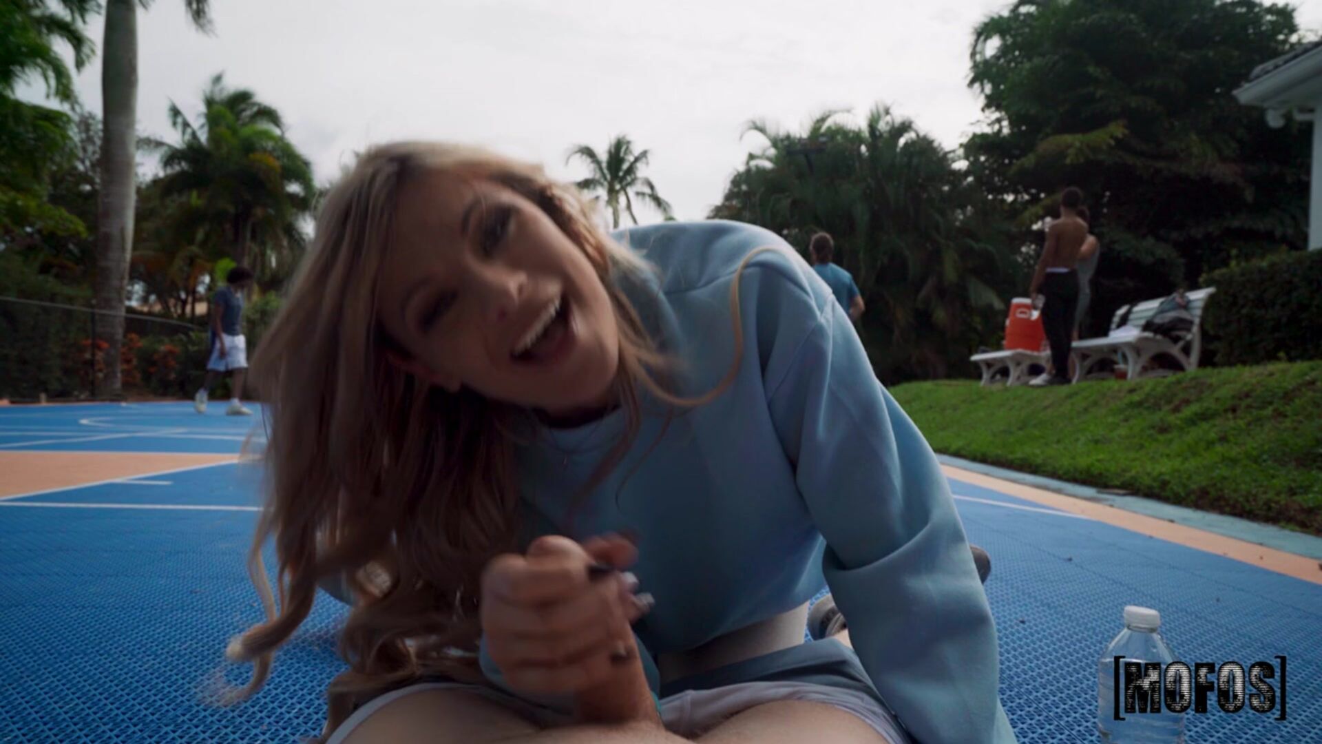 Blonde Loves Balling and Teasing