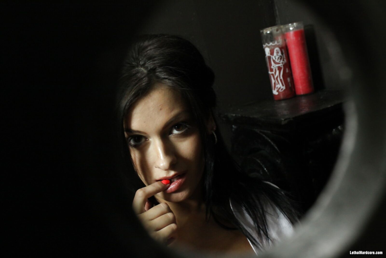 Nadia The Schoolgirl Loves To Suck Dick At The Gloryhole