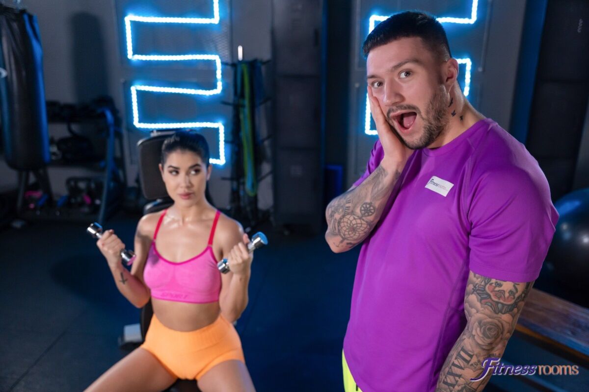 Cute tight Czech babe fucked in gym