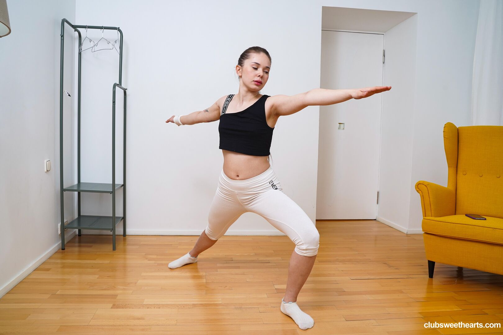 Betty Carr rubbing after yoga