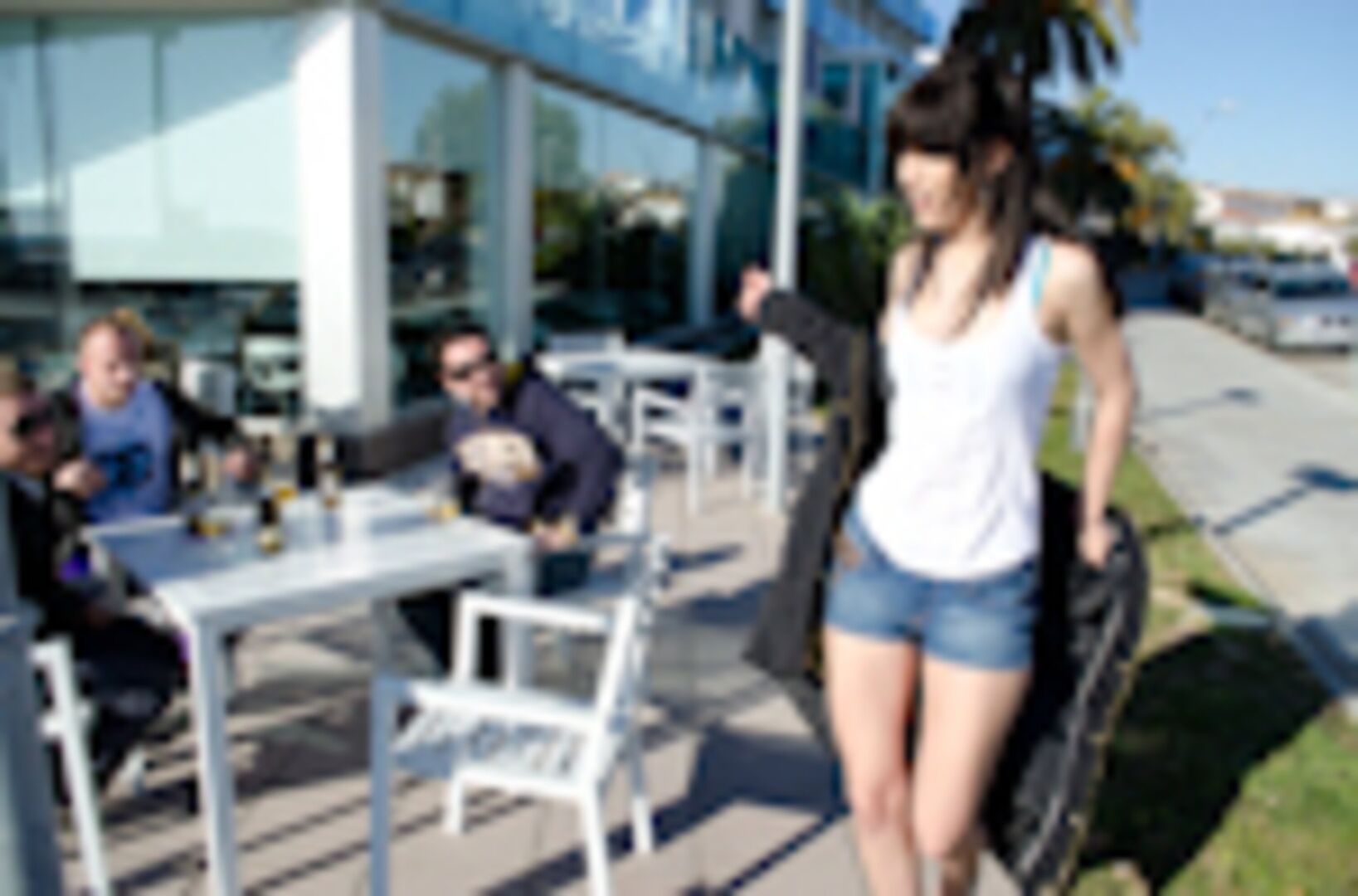 Carol finds a guy on the street to fuck in public