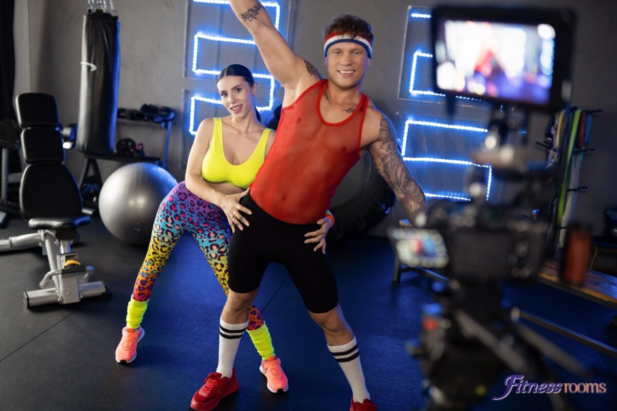 Dance coach works a big hard muscle