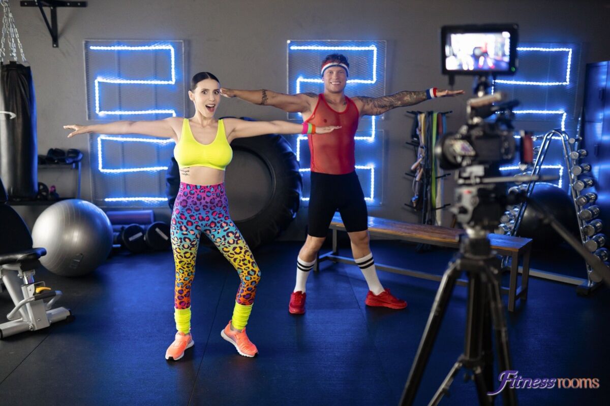 Dance coach works a big hard muscle