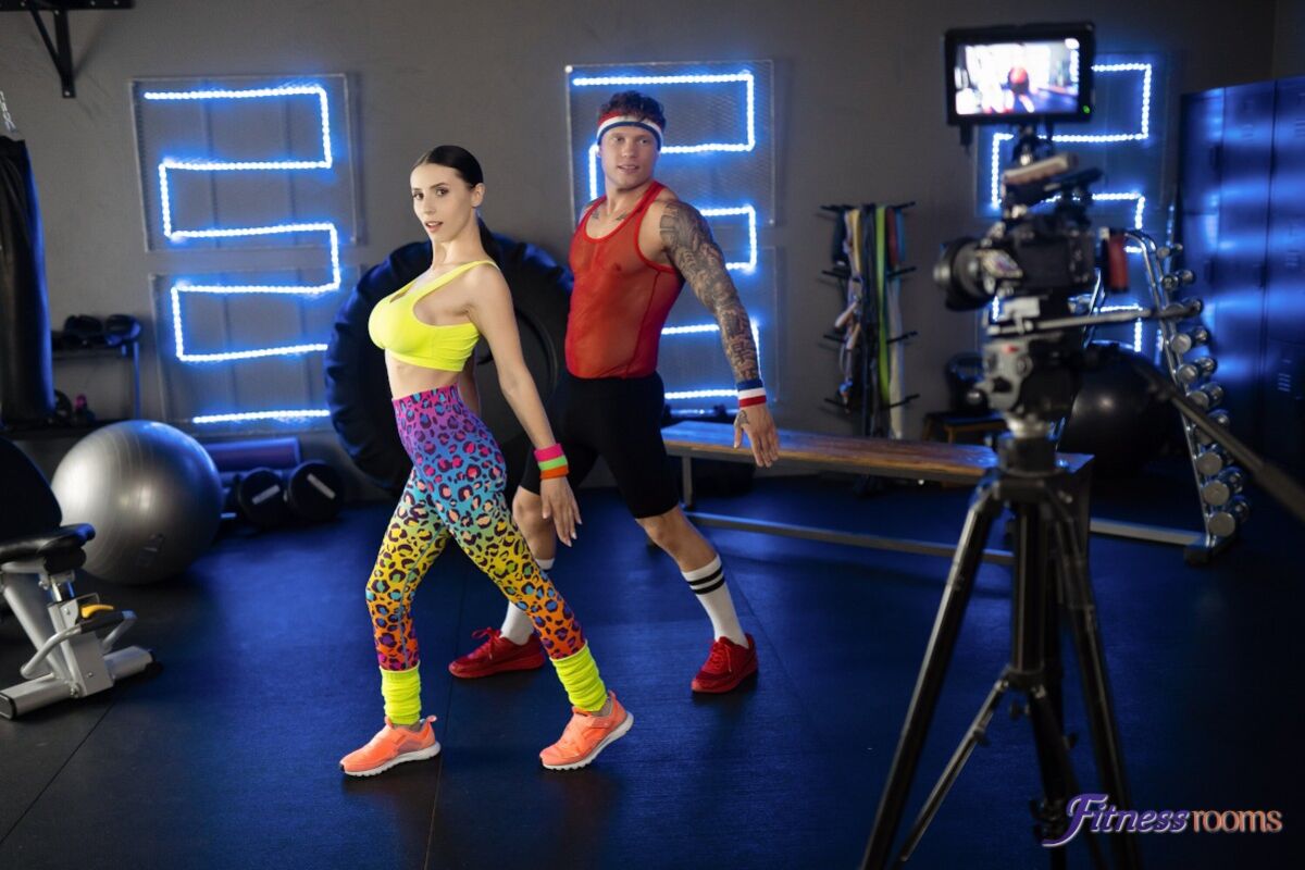 Dance coach works a big hard muscle