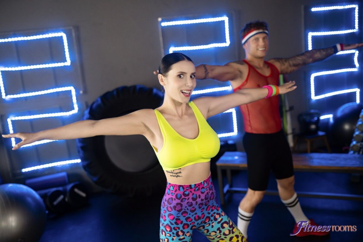 Dance coach works a big hard muscle