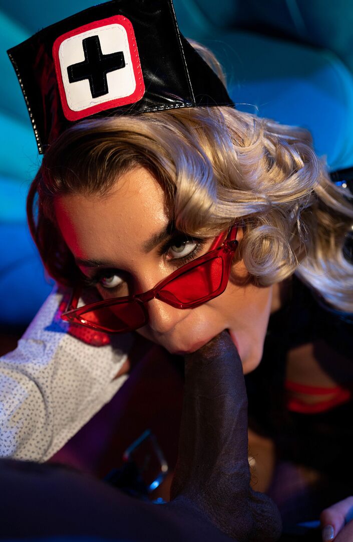 Naughty Blonde Nurse Elena Vedem Lets Her Patient Cum Inside Her Pussy