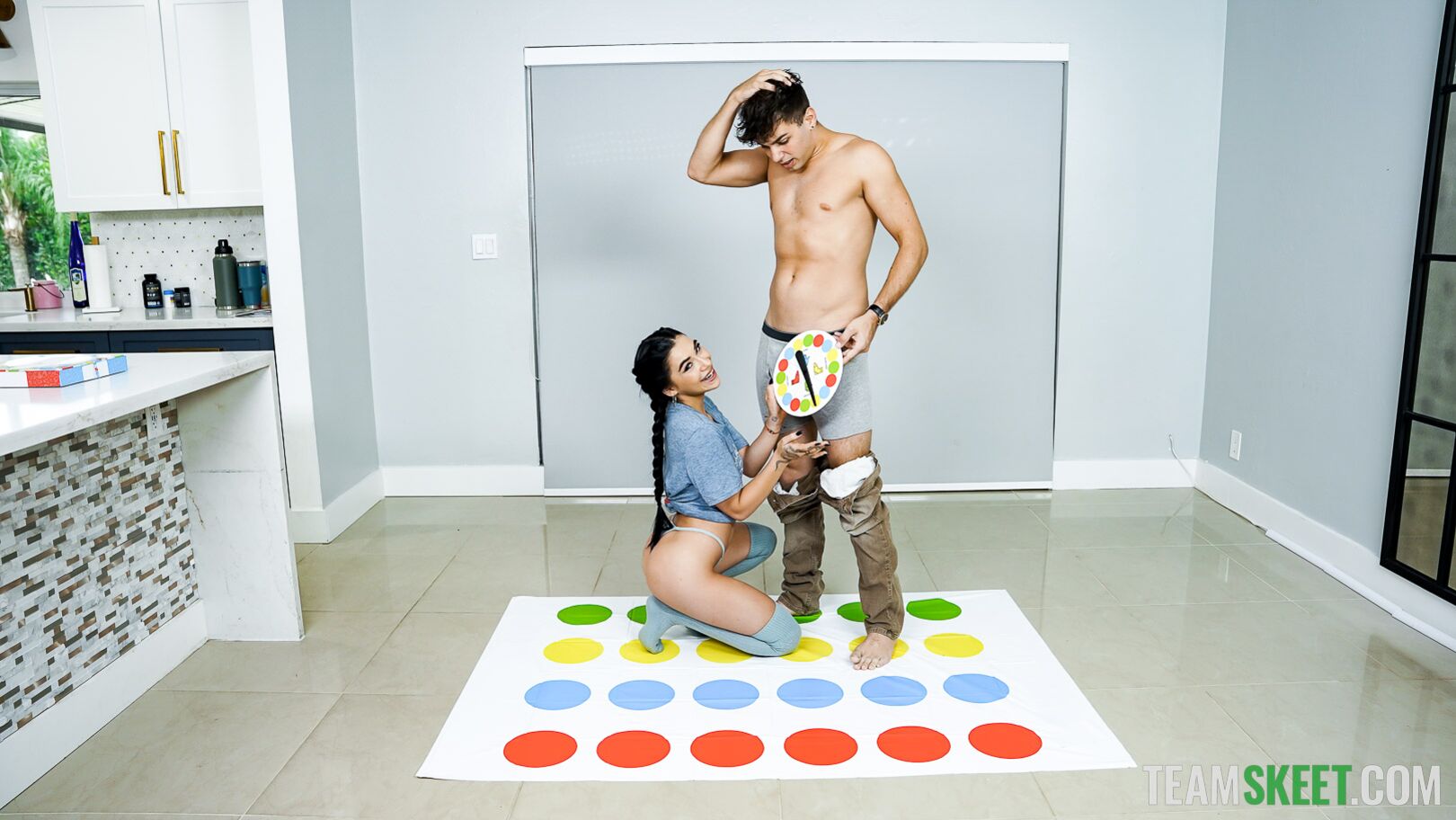 Delilah’s TeamSkeet Debut with Strip Twister