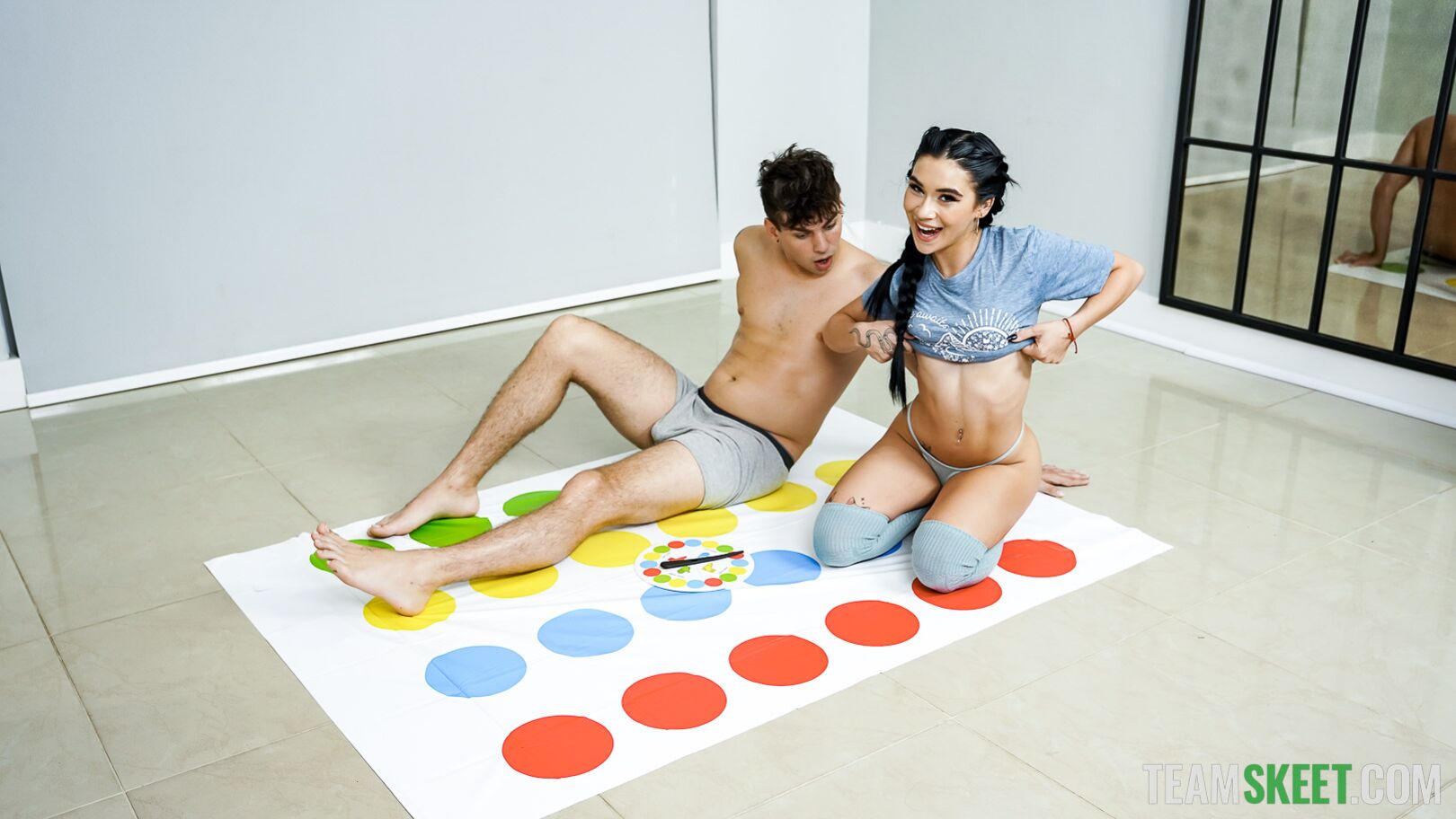 Delilah’s TeamSkeet Debut with Strip Twister